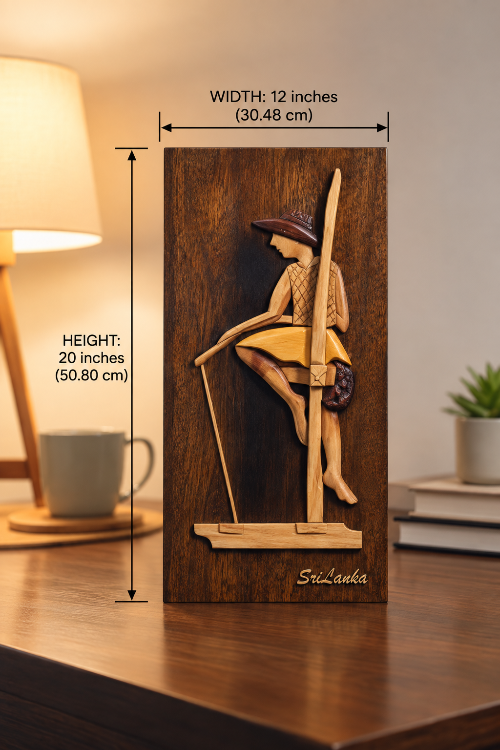 Stilt Fisherman Wooden Decor