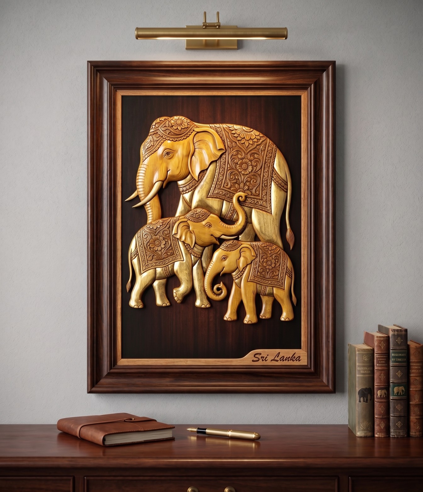 BRASS ELEPHANT TRIO - PORTRAIT view 2