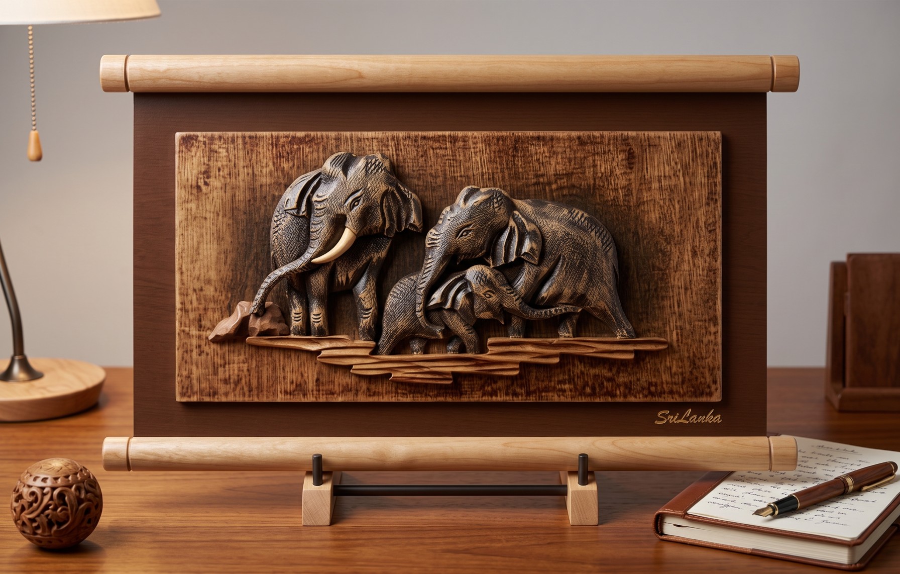 BRASS ELEPHANT TRIO (Black) view 2