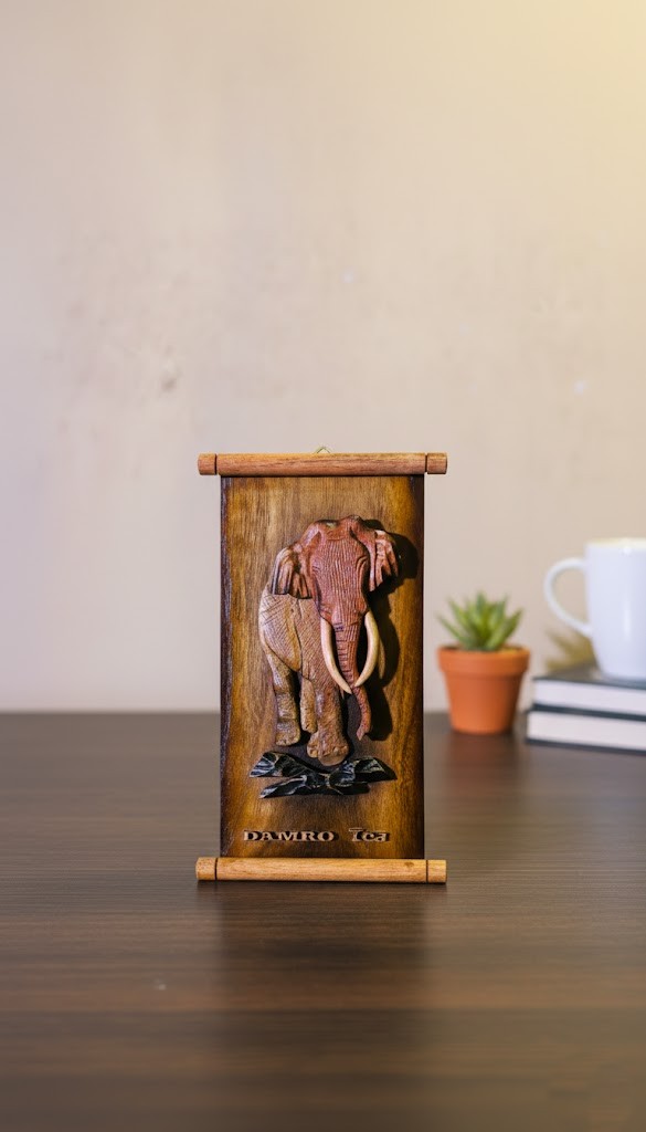Elephant Wooden Keepsake Box view 2