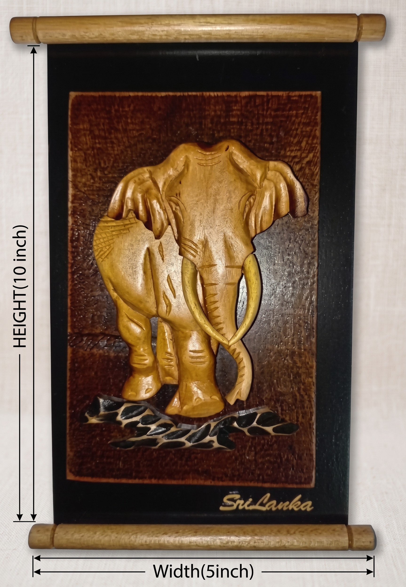 ELEPHANT WITH TUSK - BLACK COLOUR 02 view 2