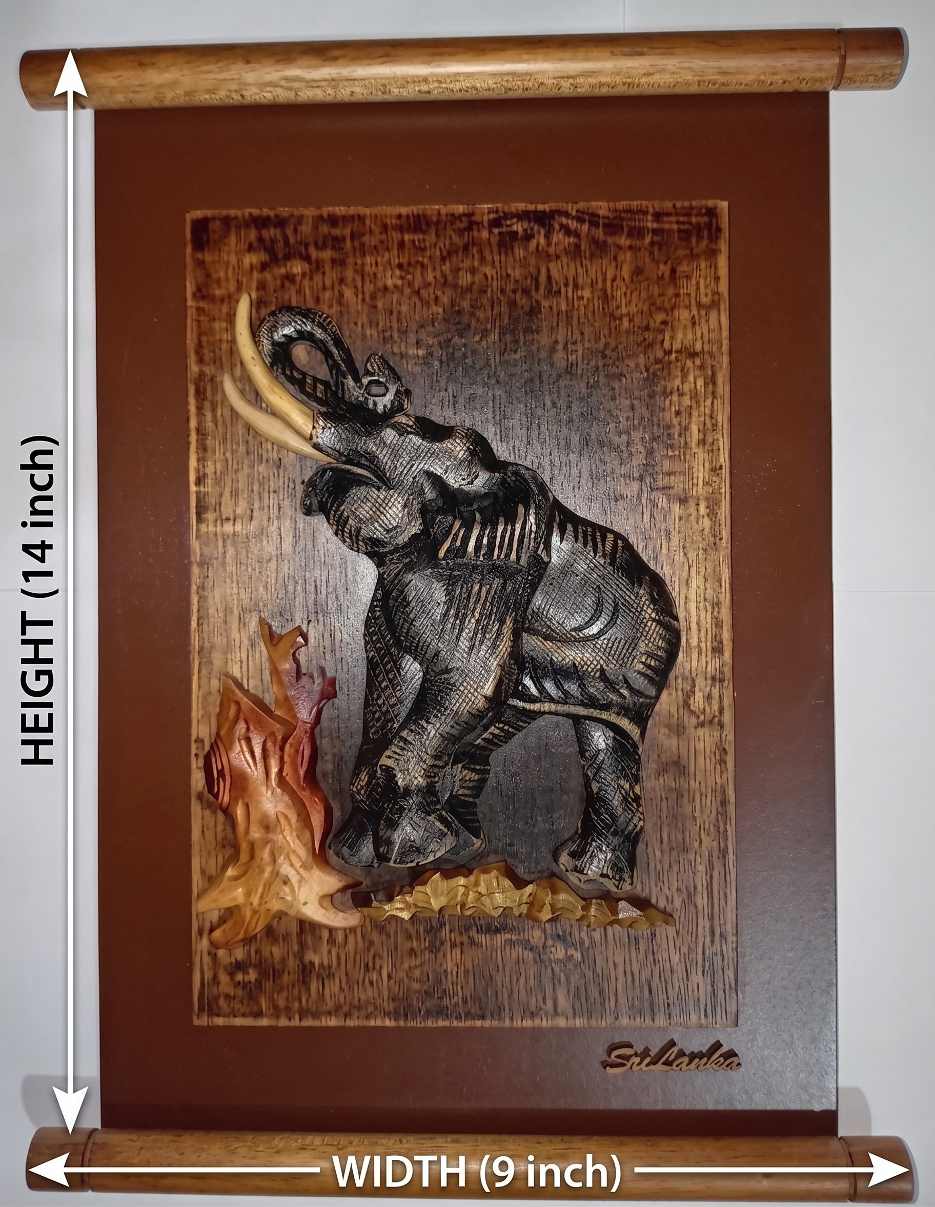 ELEPHANT WITH RAISED TRUNK 02 view 2