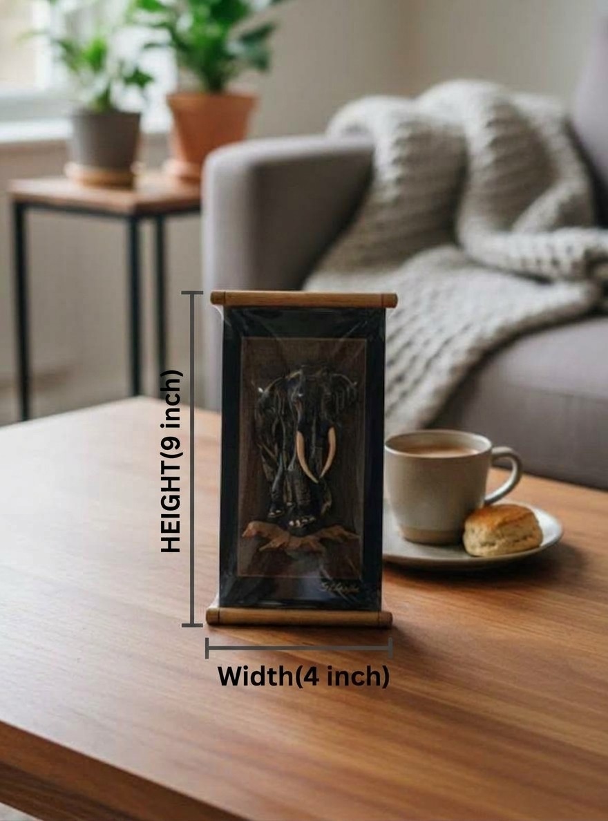 HANDCRAFTED WOODEN ELEPHANT DISPLAY BOX 02 view 4