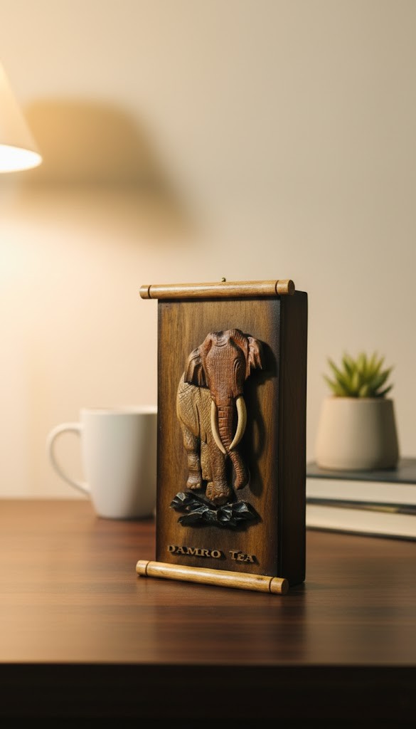 Elephant Wooden Keepsake Box