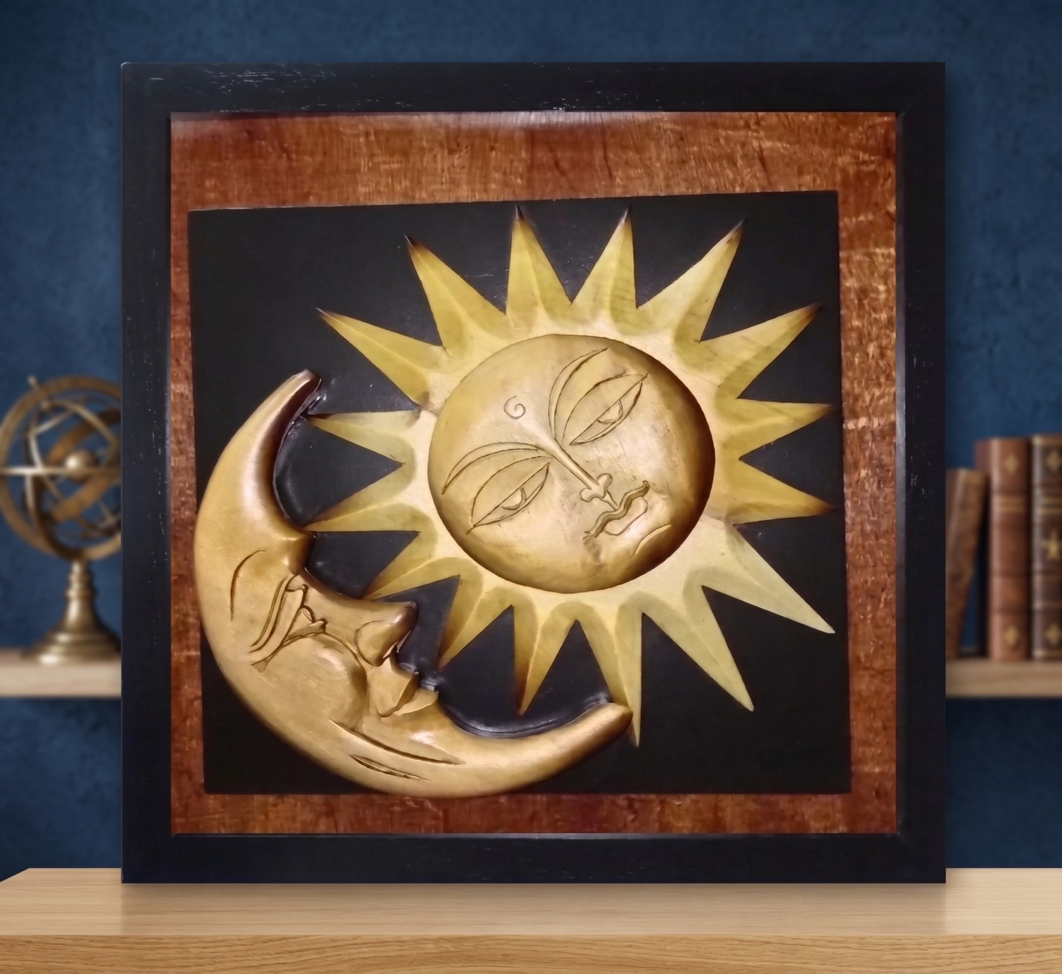 SUN AND MOON WITH FRAME view 2