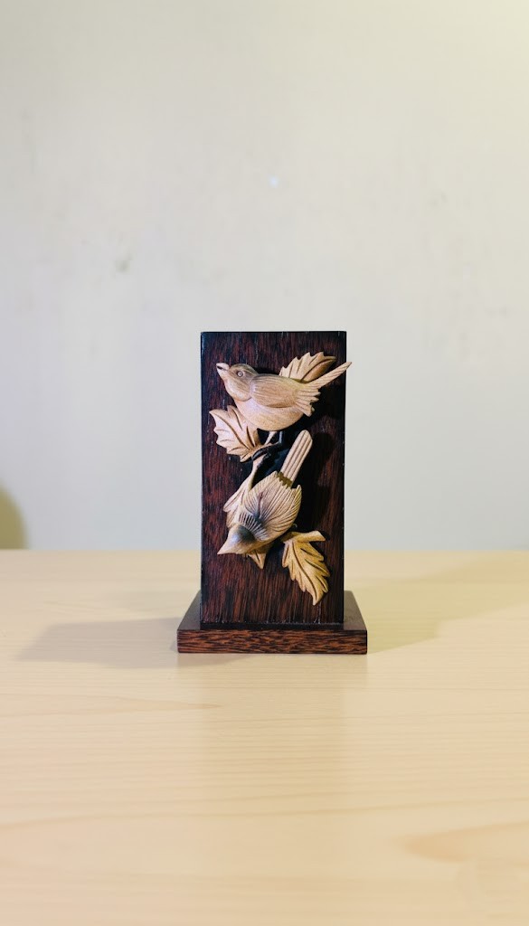 Wooden Bird Pair Decor view 4