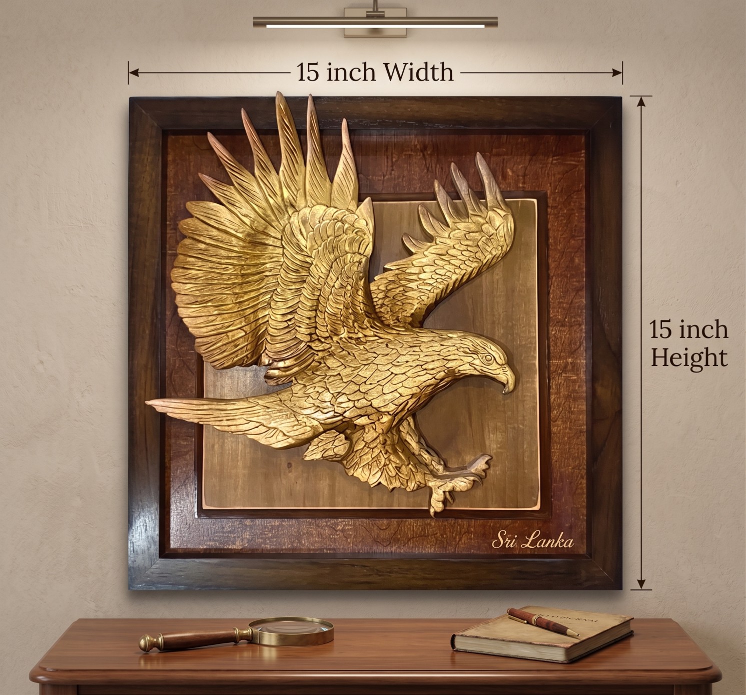 EAGLE WITH FRAME view 2