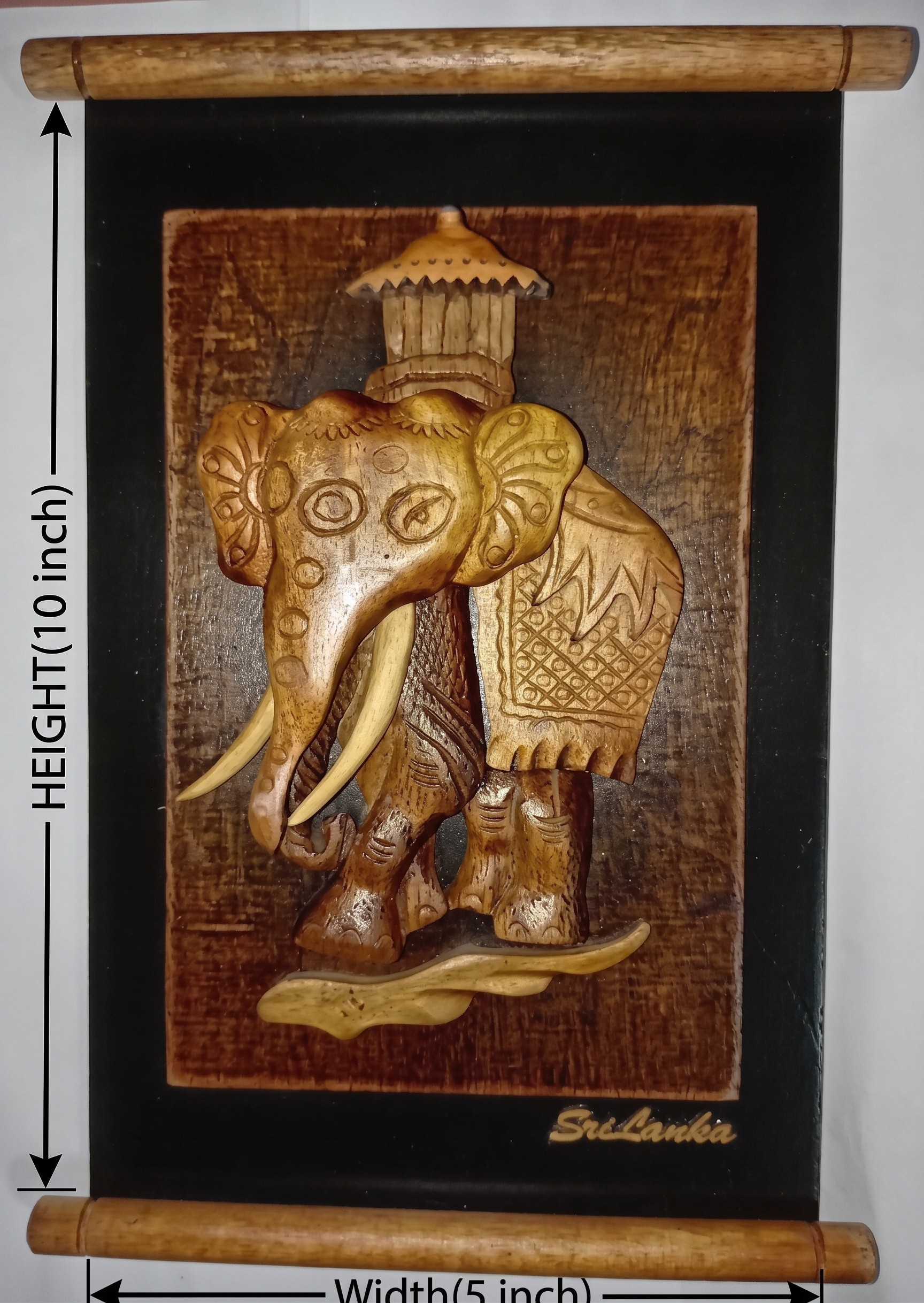THE ELEPHANT CARRYING THE RELIC SHIELD view 2